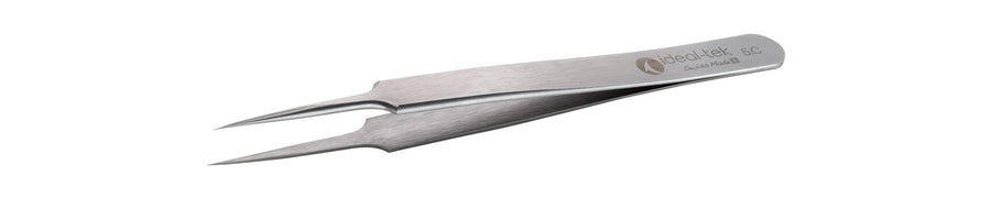 Ideal-tek 5.C.0.ITU High Precision tweezers 5, Carbon Steel, OAL 110mm, 4.33in MTESolutions