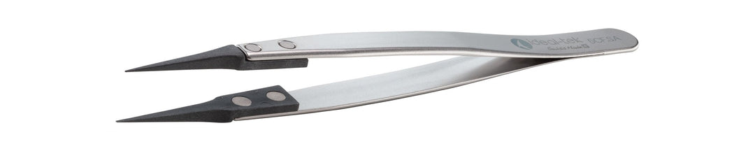 Ideal-tek 5CF.SA.1.ITU Plastic CF tip tweezers 5CF.SA, SS Anti-Mag, OAL 130mm, 5.12in MTESolutions