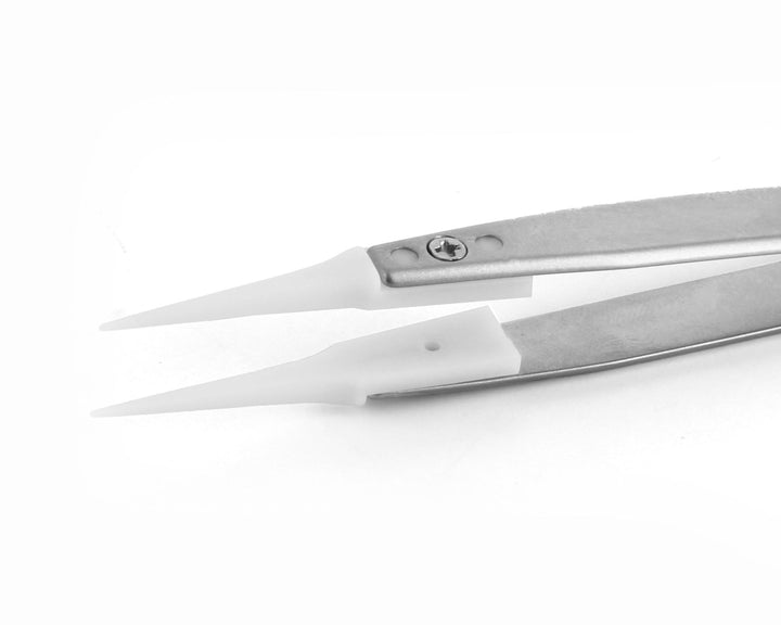 Ideal-tek 5DGR.SA.1.ITU Plastic Repl DG tip tweezers 5DGR.SA, SS Anti-Mag, OAL 130mm, 5, 12in, ,(A5DG tips) MTESolutions