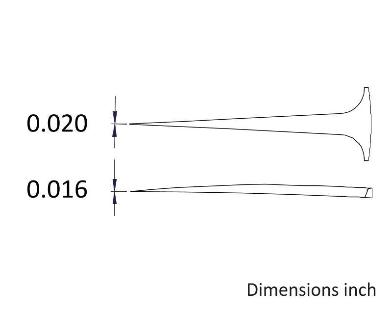 Ideal-tek 5DGR.SA.1.ITU Plastic Repl DG tip tweezers 5DGR.SA, SS Anti-Mag, OAL 130mm, 5, 12in, ,(A5DG tips) MTESolutions