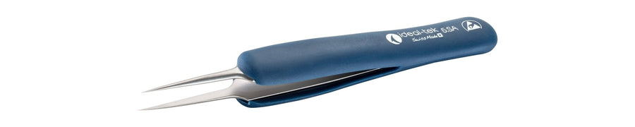 IDEAL - TEK 5.SA.DR.0.ITU ESD Rubber Grip Tweezers 5.SA.DR, SS Anti - Mag, OAL 110mm - 4.33in MTESolutions