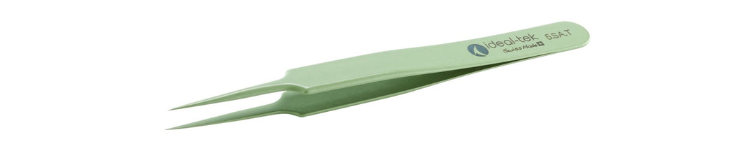 Ideal-tek 5.SA.T.0.ITU PTFE coated High Precision tweezers 5.SA.T, SS Anti-Mag, OAL 110mm, 4.33in MTESolutions