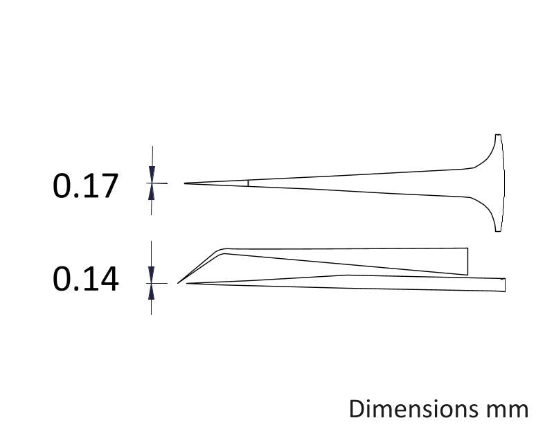 Ideal-tek 5TTHX.SA.0.ITU Reverse Action tweezers 5TTHX.SA, SS Anti-Mag, OAL 105mm, 4.13in MTESolutions