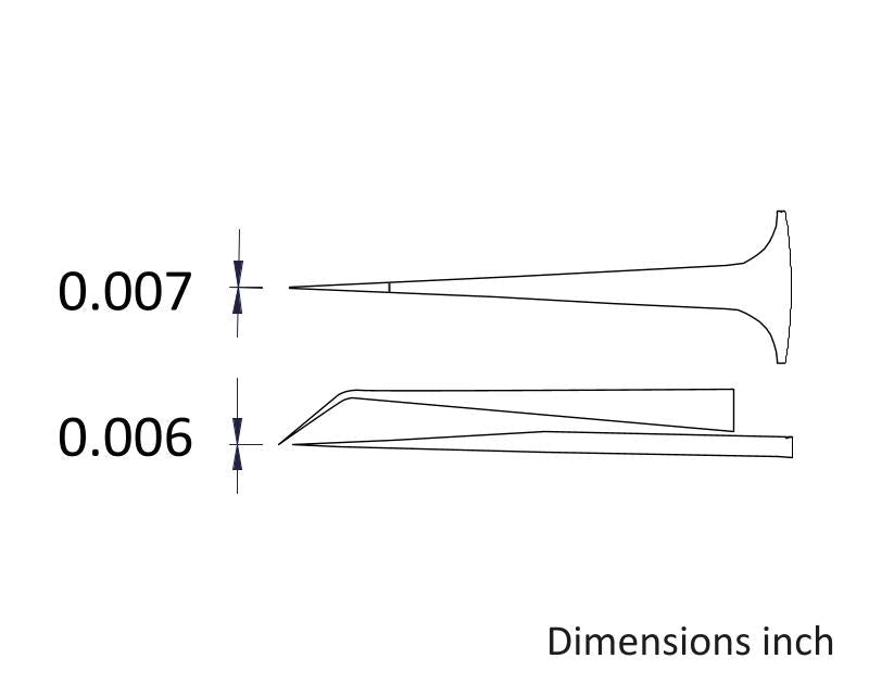 Ideal-tek 5TTHX.SA.0.ITU Reverse Action tweezers 5TTHX.SA, SS Anti-Mag, OAL 105mm, 4.13in MTESolutions