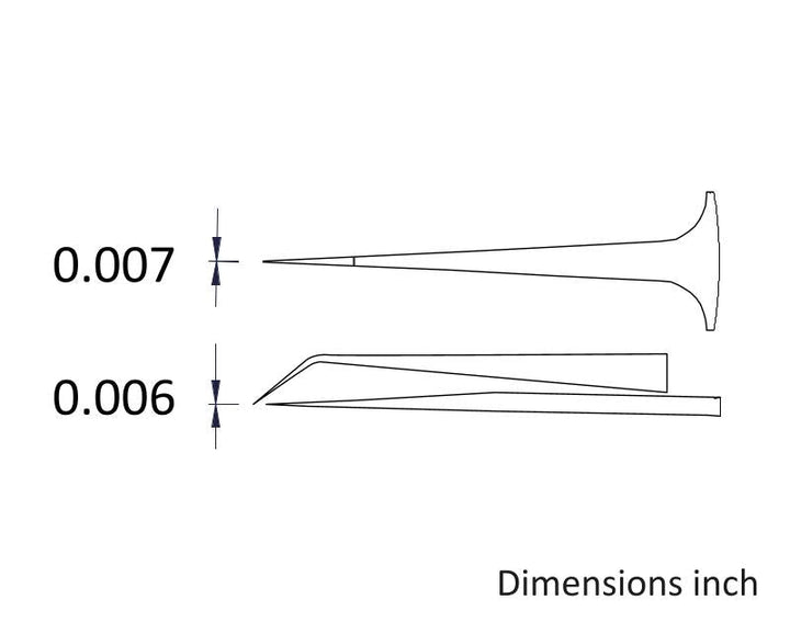 Ideal-tek 5TTHX.SA.GP.0.ITU Gold Plated tweezers 5TTHX.SA.GP, SS Anti-Mag, OAL 105mm, 4.13in MTESolutions