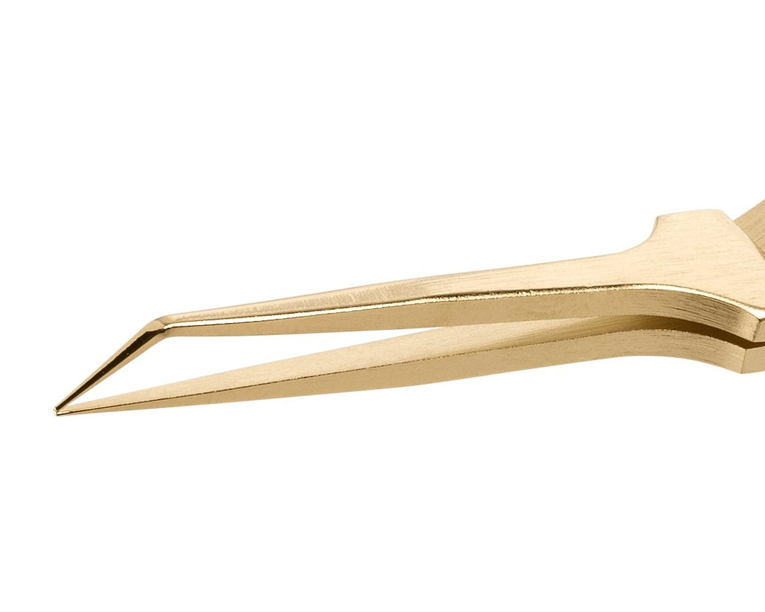 Ideal-tek 5TTHX.SA.GP.0.ITU Gold Plated tweezers 5TTHX.SA.GP, SS Anti-Mag, OAL 105mm, 4.13in MTESolutions