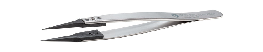 IDEAL - TEK 5UFCFR.SA.1.ITU Plastic Repl CF Tip Tweezers 5UFCFR.SA,SS Anti - Mag ,OAL 130mm - 5.12in,(#A5UFCF tips) MTESolutions