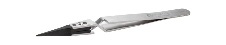 Ideal-tek 5XSVR.SA.1.ITU Plastic Repl SV tip tweezers 5XSVR.SA, Reverse, SS Anti-Mag, OAL 125mm, 4, 92in, (A5SV tips) MTESolutions