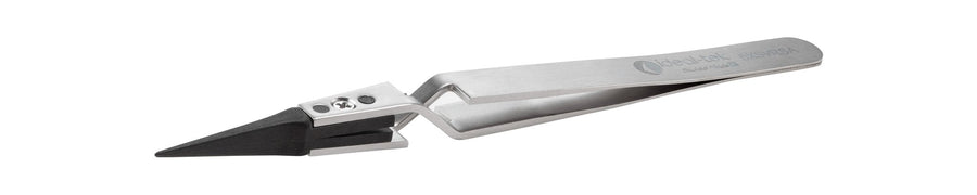 Ideal-tek 5XSVR.SA.1.ITU Plastic Repl SV tip tweezers 5XSVR.SA, Reverse, SS Anti-Mag, OAL 125mm, 4, 92in, (A5SV tips) MTESolutions