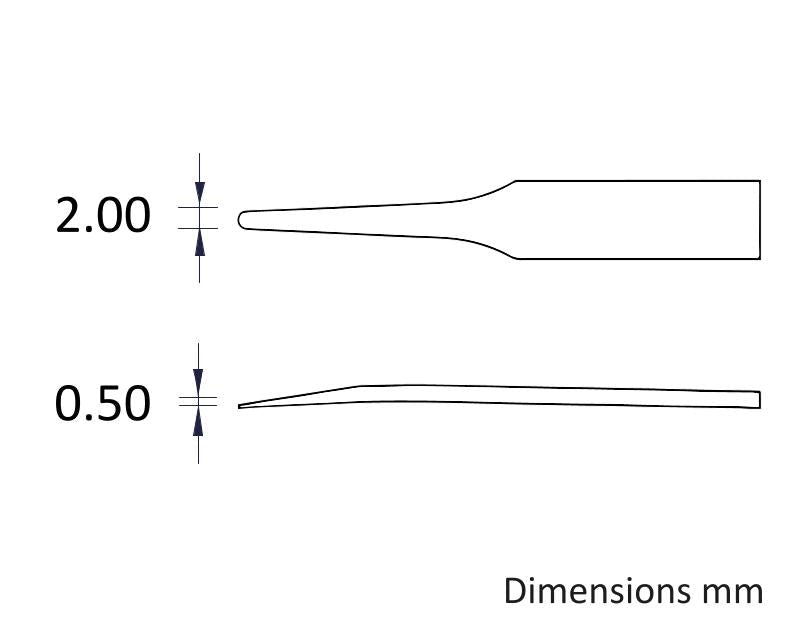 Ideal-tek 702A.DG.ITU Full Plastic tweezers 702A.DG, Delrin, OAL 115mm, 4.53in MTESolutions