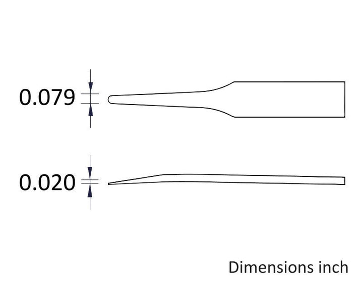Ideal-tek 702A.DG.ITU Full Plastic tweezers 702A.DG, Delrin, OAL 115mm, 4.53in MTESolutions