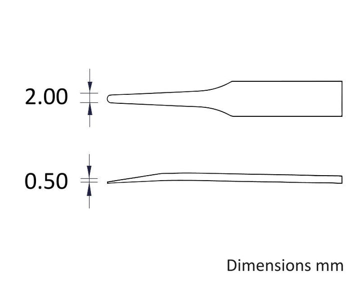 Ideal-tek 702A.SV.ITU Full Plastic tweezers 702A.SV, PVDF, OAL 115mm, 4.53in MTESolutions