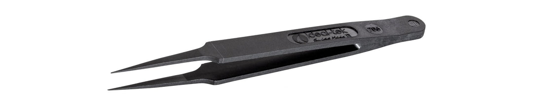 IDEAL - TEK 705.CF.ITU Full Plastic Tweezers 705.CF, Carbon Fiber, OAL 115mm - 4.53in MTESolutions