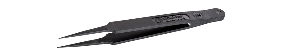 IDEAL - TEK 705.CF.ITU Full Plastic Tweezers 705.CF, Carbon Fiber, OAL 115mm - 4.53in MTESolutions