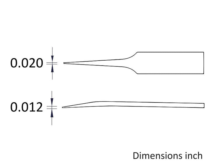Ideal-tek 705.DG.ITU Full Plastic tweezers 705.DG, Delrin, OAL 115mm, 4.53in MTESolutions