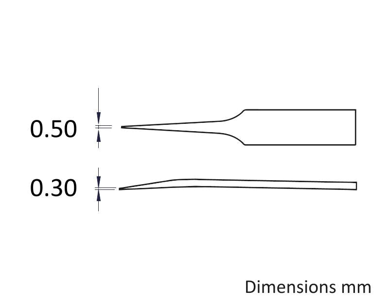Ideal-tek 705.SV.ITU Full Plastic tweezers 705.SV, PVDF, OAL 115mm, 4.53in MTESolutions
