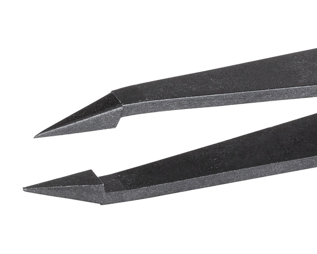 Ideal-tek 707.SV.ITU Full Plastic tweezers 707.SV, PVDF, OAL 115mm, 4.53in MTESolutions