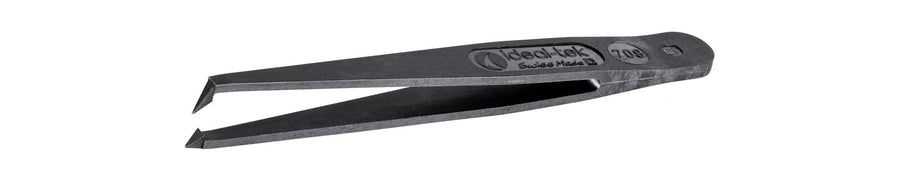 Ideal-tek 708.CF.ITU Full Plastic tweezers 708.CF, Carbon fiber, OAL 110mm, 4.33in MTESolutions