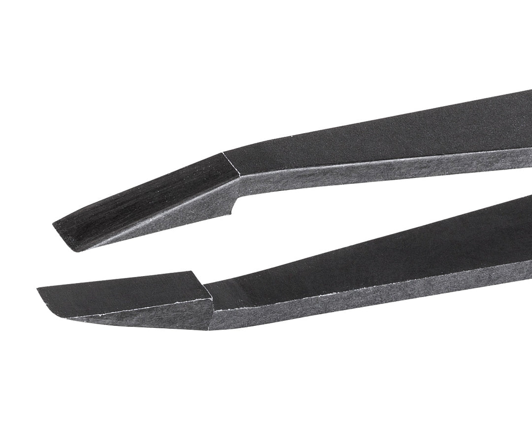 IDEAL - TEK 709.CF.ITU Full Plastic Tweezers 709.CF, Carbon Fiber, OAL 115mm - 4.53in MTESolutions