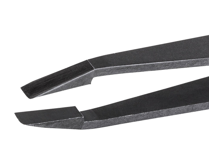 IDEAL - TEK 709.CF.ITU Full Plastic Tweezers 709.CF, Carbon Fiber, OAL 115mm - 4.53in MTESolutions