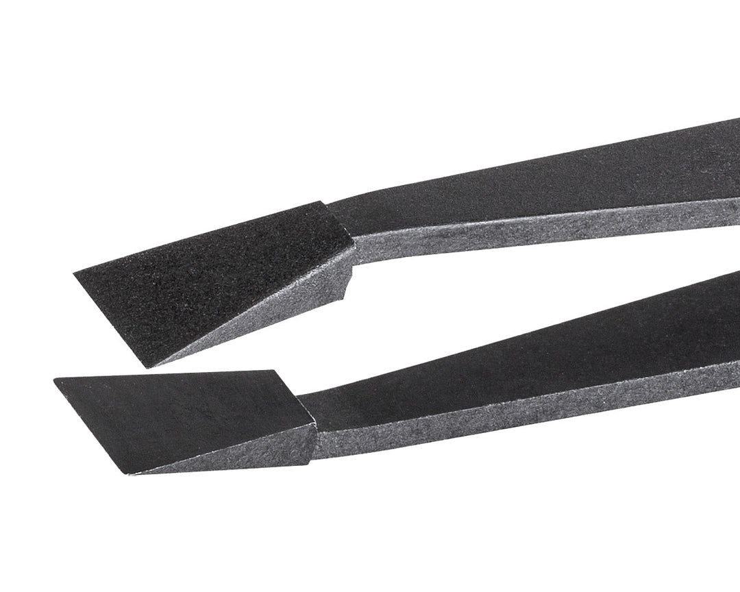 Ideal-tek 710.CF.ITU Full Plastic tweezers 710.CF, Carbon fiber, OAL 115mm, 4.53in MTESolutions