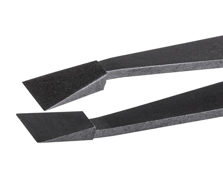 Ideal-tek 710.CF.ITU Full Plastic tweezers 710.CF, Carbon fiber, OAL 115mm, 4.53in MTESolutions