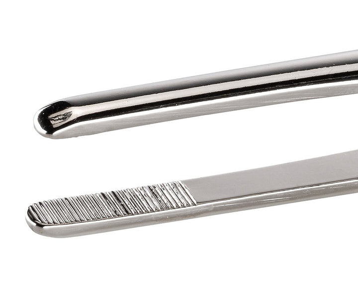 Ideal-tek 7320.C.NP.9.ITU Stong tweezers 7320.C.NP, Nickel plated, Carbon Steel, OAL 200mm, 7.87in MTESolutions