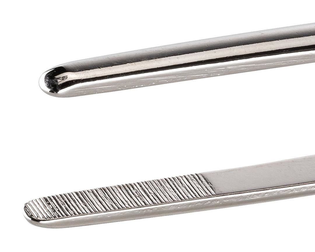 Ideal-tek 7325.C.NP.9.ITU Stong tweezers 7325.C.NP, Nickel plated, Carbon Steel, OAL 250mm, 9.84in MTESolutions