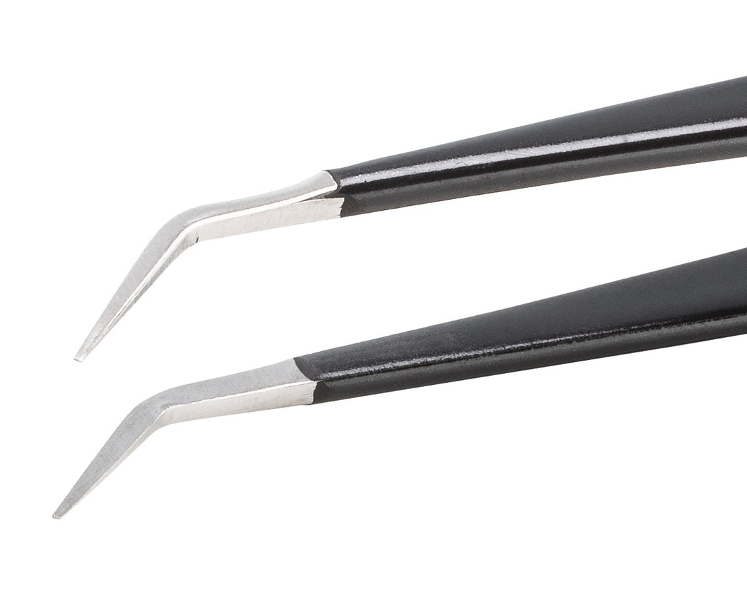 Ideal-tek 775.SA.NE.0.ITU ESD Epoxy Coated tweezers 775.SA.NE, SS Anti-Mag, OAL 155mm, 6.1in MTESolutions