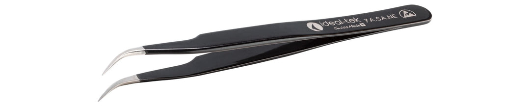 Ideal-tek 7A.SA.NE.6.ITU ESD Epoxy Coated tweezers 7A.SA.NE, SS Anti-Mag, OAL 120mm, 4.72in MTESolutions