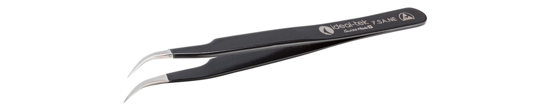 IDEAL - TEK 7.SA.NE.6.ITU ESD Epoxy Coated Tweezers 7.SA.NE, SS Anti - Mag, OAL 120mm - 4.72in MTESolutions
