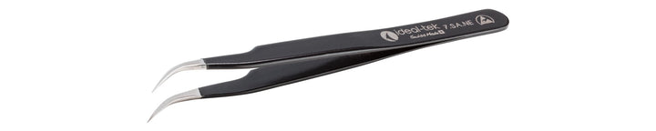 IDEAL - TEK 7.SA.NE.6.ITU ESD Epoxy Coated Tweezers 7.SA.NE, SS Anti - Mag, OAL 120mm - 4.72in MTESolutions