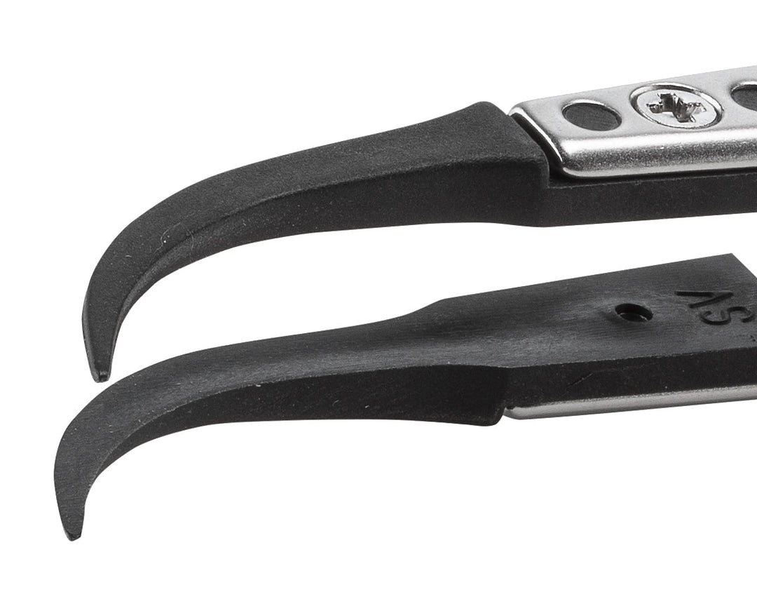 Ideal-tek 7SVR.SA.1.ITU Plastic Repl SV tip tweezers 7SVR.SA, SS Anti-Mag, OAL 130mm, 5, 12in, (A7SV tips) MTESolutions
