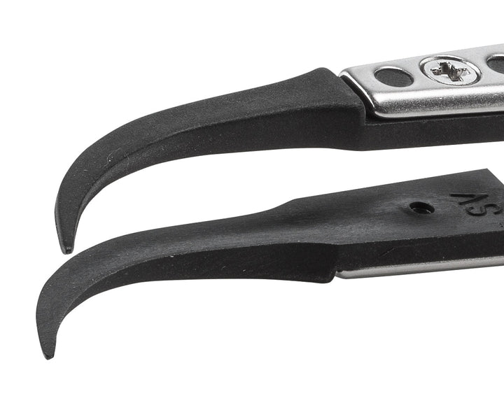 Ideal-tek 7SVR.SA.1.ITU Plastic Repl SV tip tweezers 7SVR.SA, SS Anti-Mag, OAL 130mm, 5, 12in, (A7SV tips) MTESolutions