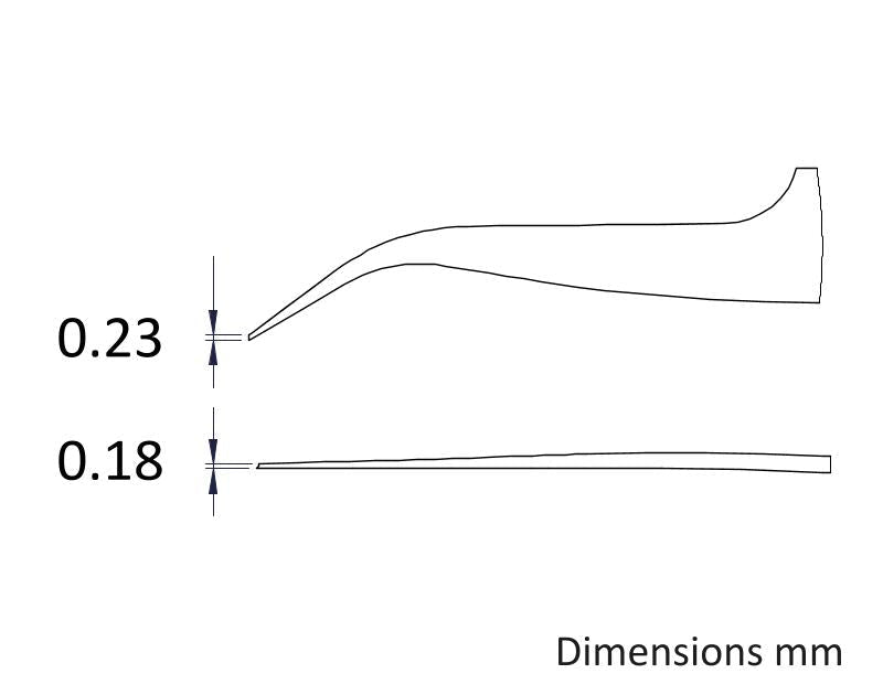 Ideal-tek 7X.SA.1.ITU Reverse Action tweezers 7X.SA, SS Anti-Mag, OAL 115mm, 4.53in MTESolutions