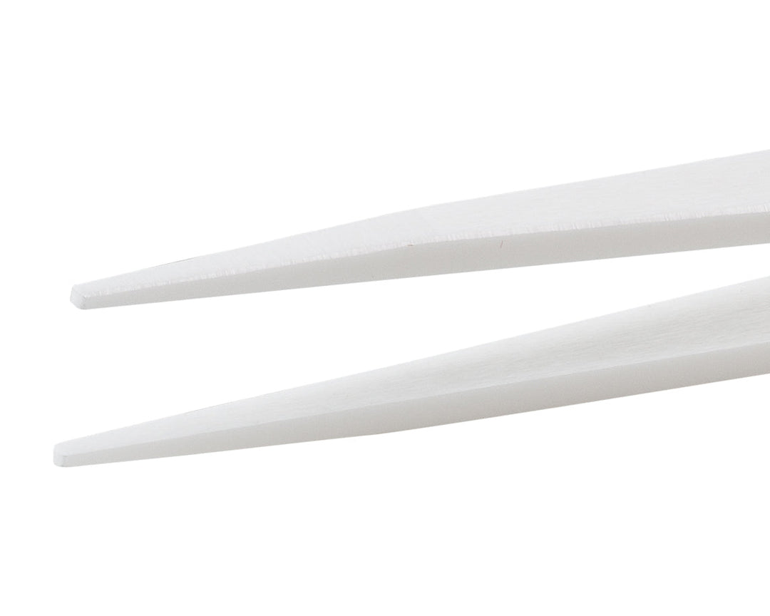 Ideal-tek 8501F.ITU Full Ceramic tweezers 8501F, Zirconia ceramic, OAL 125mm, 4.92in MTESolutions