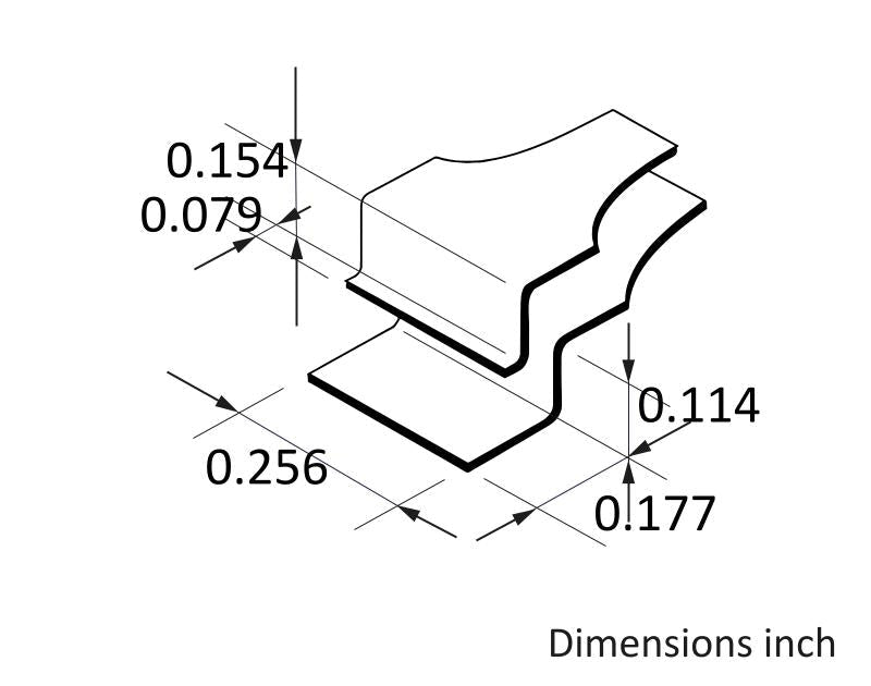 Ideal-tek 85C.SA.1.ITU Wafer tweezers 85C.SA, SS Anti-Mag, OAL 120mm, 4.72in MTESolutions