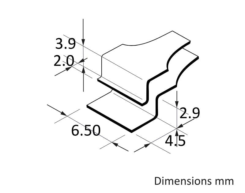 Ideal-tek 85C.SA.1.ITU Wafer tweezers 85C.SA, SS Anti-Mag, OAL 120mm, 4.72in MTESolutions