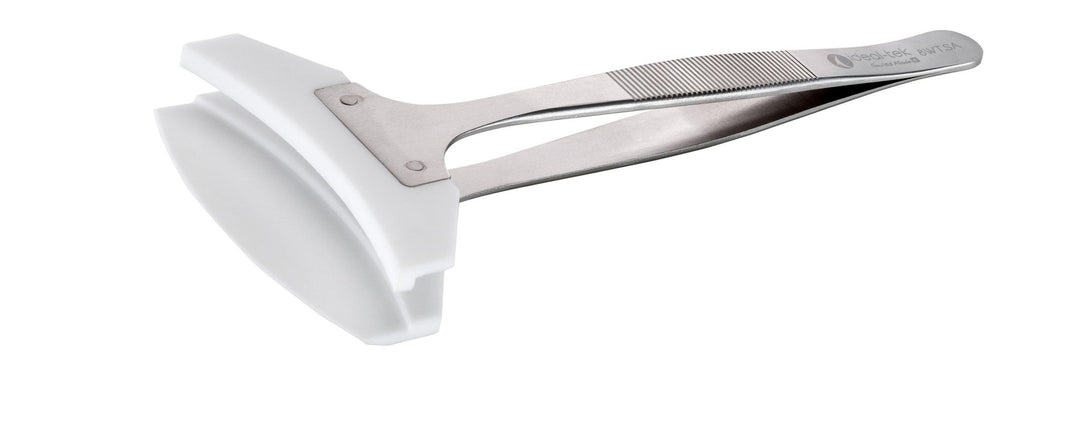 Ideal-tek 8WT.SA.1.ITU Plastic Wafer PTFE tip tweezers 8WT.SA, SS Anti-Mag, OAL 150mm, 5.91in MTESolutions