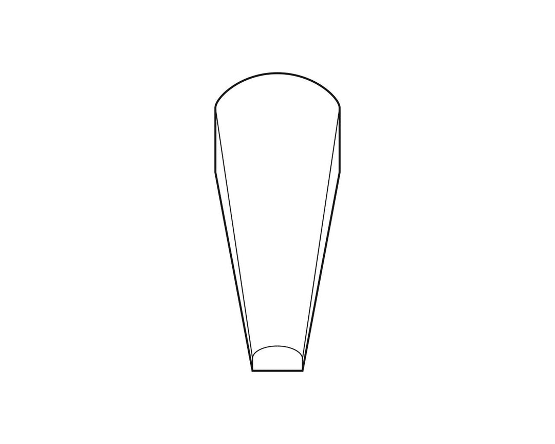 Ideal-tek A00CF Tips: straight, thick, squared, strong (for 00CFR.SA Tweezers). OAL: 40mm, 1.57in MTESolutions
