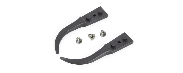 Ideal-tek A242BCF Tips: curved, fine, round, flat (for 242BCFR.SA Tweezers), OAL 40mm, 1.57in MTESolutions