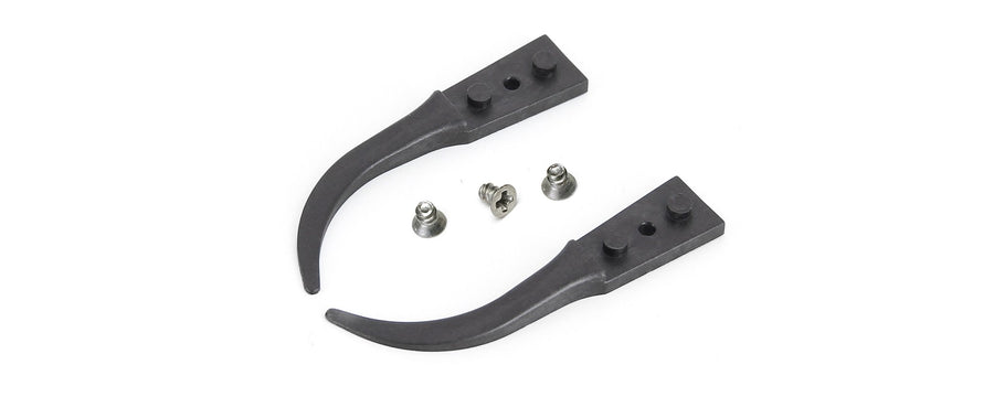 Ideal-tek A242BCF Tips: curved, fine, round, flat (for 242BCFR.SA Tweezers), OAL 40mm, 1.57in MTESolutions