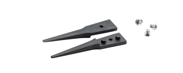 Ideal-tek A242CP Tips: straight, fine, round, flat (for 242CPR.SA Tweezers). OAL: 40mm, 1.57in MTESolutions