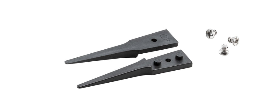 Ideal-tek A242CP Tips: straight, fine, round, flat (for 242CPR.SA Tweezers). OAL: 40mm, 1.57in MTESolutions