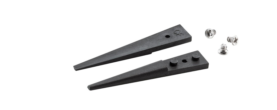 Ideal-tek A279CF Tips: straight, thick, squared, flat (for 279CFR.SA Tweezers). OAL: 40mm, 1.57in MTESolutions