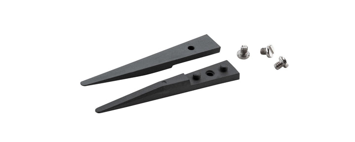 IDEAL - TEK A2AZJK Ceramic Tips: Straight, Fine, Round, Flat (for #2AZJK.SA Tweezers). OAL: 40mm. - 1.57in MTESolutions
