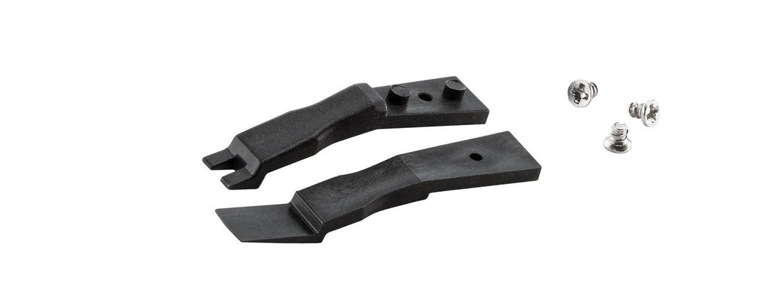 Ideal-tek A2WFSV Tips: handling 2in, top fingers, stepped bottom paddle (for 2WFSVR.SA Tweezers). OAL: 40mm, 1.57in MTESolutions