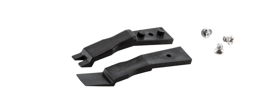 Ideal-tek A2WFSV Tips: handling 2in, top fingers, stepped bottom paddle (for 2WFSVR.SA Tweezers). OAL: 40mm, 1.57in MTESolutions