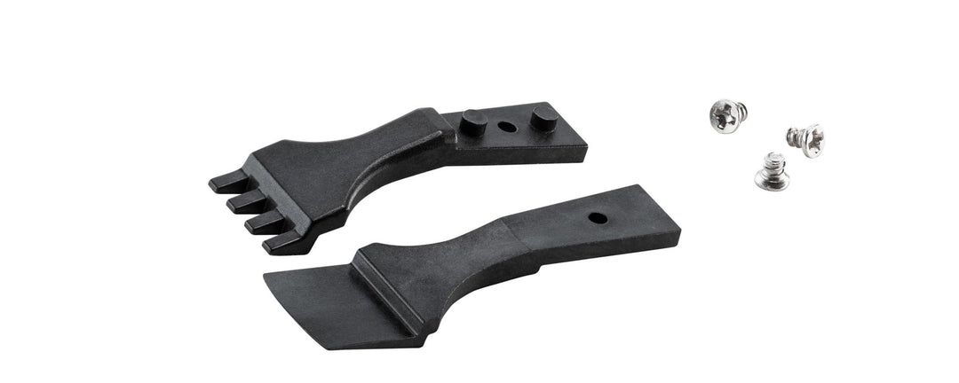 Ideal-tek A4WFCP@ Tips: handling 4in, top fingers, stepped bottom paddle (for 4WFCPR@.SA Tweezers). OAL: 40mm, 1.57in MTESolutions