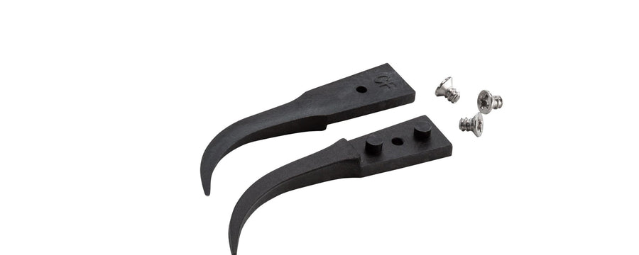 IDEAL - TEK A7CF Kit of 2 Carbon Fiber Tips and 3 Screws - Tips: Curved, Very Fine (for #7CFR.SA Tweezers). OAL: 40mm - 1.57". ESD safe MTESolutions
